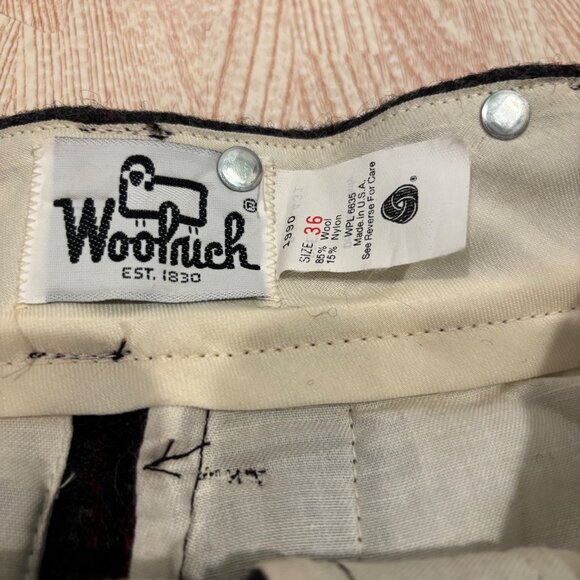Vintage 1996 Woolrich Heavy Wool Pants - Picture 4 of 11